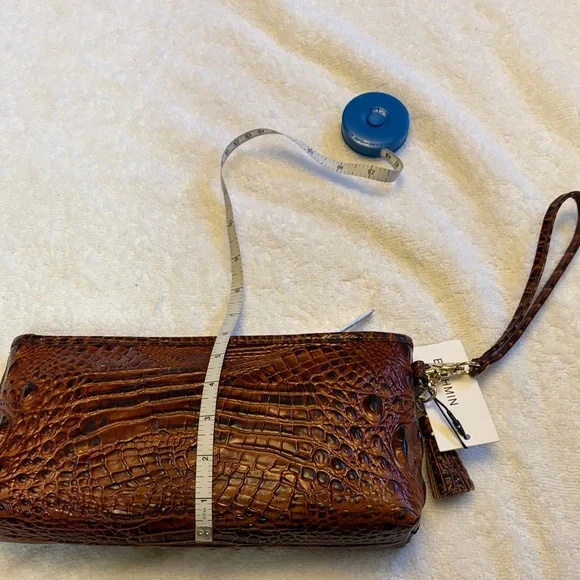 Brahmin Chestnut Croc-Embossed Clutch - Picture 4 of 5